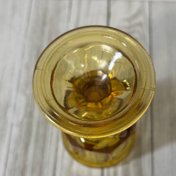 Vintage Anchor Hocking Fairfield Amber Glass Water Ice Tea Goblets - Set Of 2 - Picture 2 of 4